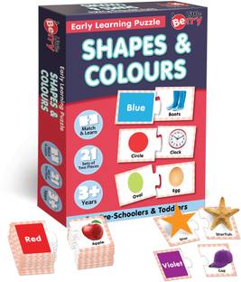 Little Berry Shapes and Colours Early Learning Puzzle Game for Kids 2+ Years - Learning Toy