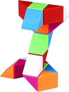 Hawkister QiYi Magic Snake Cube (24 Blocks) Wedges Twist Puzzle Fidget Toy