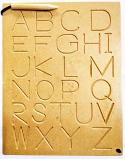 Plus Shine ABC Trace Letter Capital Alphabet Writing Practice Tracing Board Puzzle for Kids