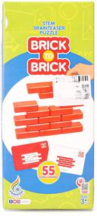 zokato Brick To Brick Brainteaser 55 Challenges Puzzle Game -70 Pieces