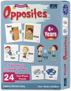 BOOKFORD Match & Pair - Opposites Words Jigsaw Puzzle Game & Fun and Learning
