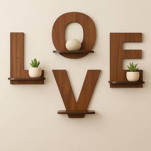 Craftzo Wall Shelf / Planter Stand/Decorative Wall Hanging/ Wooden Wall Shelf