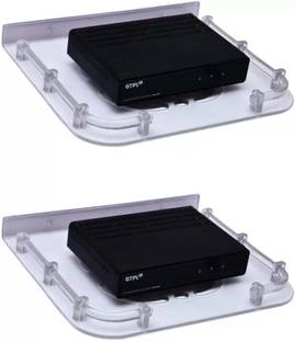 NETVULL Set Top Box Stand/DTH Stand/WIFI Router Stand , Wall Mount Plastic Wall Shelf