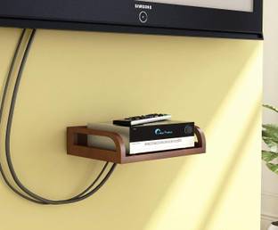 HOME SPARKLE Wooden Set Top Box Stand/DTH Stand/WIFI Router Stand,Wall Mount with Wifi Holder MDF (Medium Density Fiber) Wall Shelf