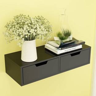 Hindwood MDF Wall Mount Cabinet (Finish Color - Black) 56 x 26 x 12 cm MDF (Medium Density Fiber), Wooden Wall Shelf