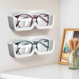 Xtend Wall Mounted Specs Holder/Sunglasses Display Case with Adhesive, Eyewear Stand Plastic Wall Shelf