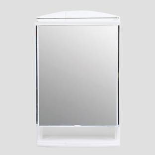 URBAN CHOICE Plastic Saffire Mirror Cabinet For Home And Living Polypropylene Wall Shelf
