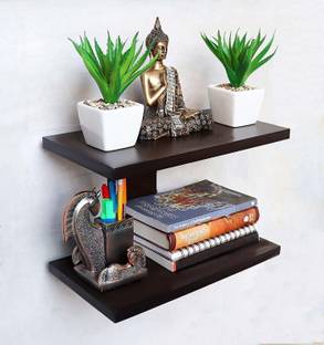 Xtenshion Crafts Wooden Wall Mount TV Set Up Box Stand Wall Shelves Wooden Wall Shelf