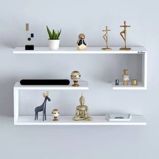 ANIKAA Wall Shelf/ Floating Wall Shelves/ Book Shelf Particle Board Wall Shelf