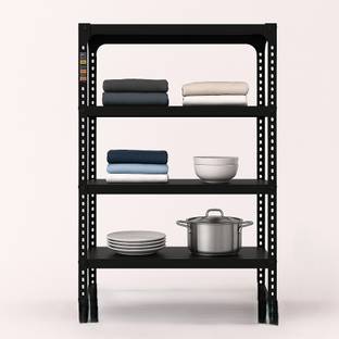 FIDVI FERRO FIDVI Multipurpos CRC Sheet Slotted Angle Rack 09X23X30 Heavy duty powder coated Iron Wall Shelf