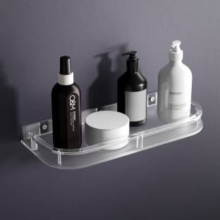 GLOXY Multipurpose Space Saving Corner/Shelf/Rack for face wash,shower gel,bottle Acrylic, Plastic Wall Shelf