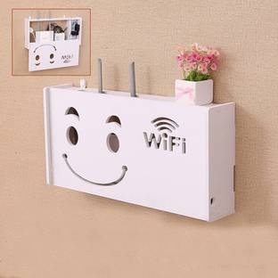 SS ARTS Wifi Router Storage Box WIFI Stand Microfibre Wall Shelf