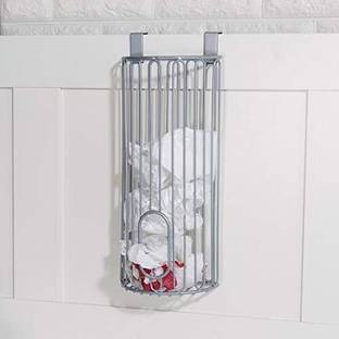 Indian Decor 3335 over The Cabinet Door Bag Saver/Kitchen Organizer Stainless Steel Wall Shelf