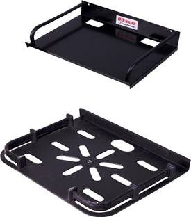 Bikauaa Set Top Box Stand/Wall Mount Wi-Fi Router Setup Box Holder Iron, Plastic Wall Shelf
