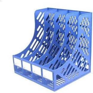 Krivon Plastic File Holder Office Desk Table Top For Files Documents Books Plastic Wall Shelf