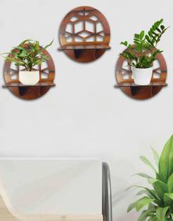 Tzaar Attractive Wooden Wall Shelf, Wall Shelves Wooden Model TZ-M-1 WS MDF (Medium Density Fiber) Wall Shelf