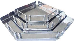 Baapu BAAPU CORNER SHELF SET Stainless Steel Wall Shelf