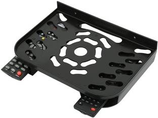 DALUCI Set Top Box Stand/DTH Stand/WIFI Router Stand , Wall Mount With 2 Remote Holder Plastic Wall Shelf