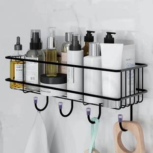 ZenZone Wall Mounted /Rack/Storage Organizer for bathroom/living Hall (pack of 1) Iron Wall Shelf