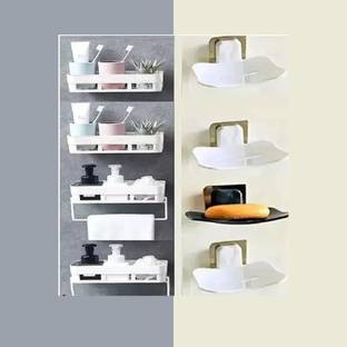 harmony inc Bathroom Accessories Plastic Toothbrush Holder Plastic Wall Shelf