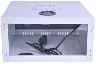 Devam DVR Rack 1U CCTV/DVR/NVR Cabinet Box Wall Mount with Lock/Server Rack-Foldable Iron Wall Shelf