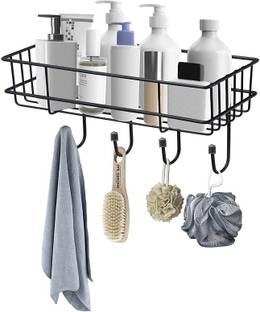 OITREX Wall Mounted Shelf/Rack/Storage Organizer for bathroom/living Hall Iron Wall Shelf