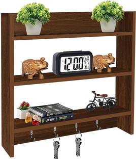 Dime Store Dime Store Engineered Wood Kitchen Storage Rack Wall Mounted Storage Shelf Wooden Wall Shelf
