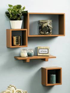 KHUSUBHDECOR Wooden Wall Shelf