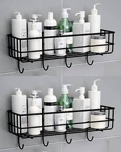 iSTAR Mounted Storage Organizer for bathroom/living Hall.. (pack of 2) Iron Wall Shelf