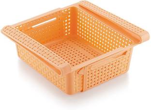 A-Mart™ Refrigerator Storage/Adjustable, Expandable Fridge Try Shelf Set of 3 Plastic Wall Shelf