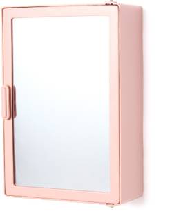 Zahab Bathroom Storage Cabinet with Mirror door wall mount cabinet Glass Wall Shelf