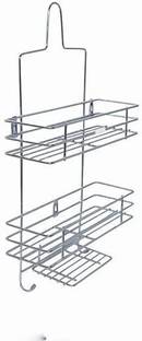 OXMEZA Stainless Steel 3 Tier Bathroom Storage Shelf Hanging Rack Shower Caddy Holder Stainless Steel Wall Shelf