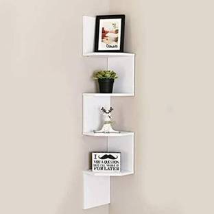 classiconline Wooden Wall Mount Corner Wooden Wall Shelf
