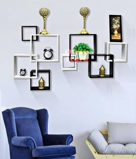 WallHeaven WallHeaven Wooden Stylish Wall Rack Shelves Set of Wall Shelves MDF Fiber MDF (Medium Density Fiber), Wooden Wall Shelf