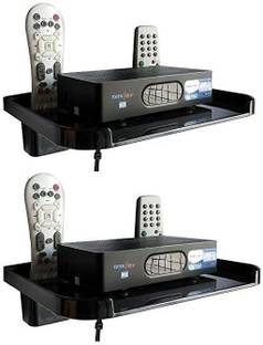 onum Wall Mount Setup box Stand Unbreakable Wi-Fi Router Stand Dish TV Stand Plastic Wall Shelf