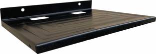 ShelfKing Wall Mounted Set Top Box Holder WiFi Router Stand, Color - Black, Pack Of 1 Iron Wall Shelf