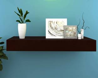 Amaze Shoppee Exclusively Design Wall Shelf with Hidden compartments for Storage| Display Shelves | Living Room Furniture for Modern and Smart Interior-Walnut Wooden Wall Shelf