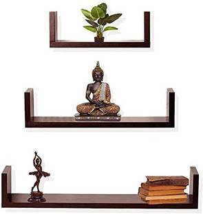 woodinzo Engineered Wood Glossy Wall Mount Floating Hanging Shelf for Room Wall and Home MDF (Medium Density Fiber) Wall Shelf
