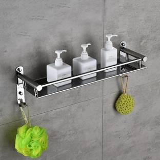 iSTAR 304 Stainless Steel Bathroom Shelf/ Kitchen Shelf and Rack (pack of 1) Stainless Steel Wall Shelf