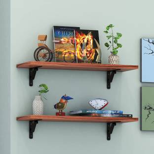 Dime Store Dime Store Floating Wall Shelf for Living Room Wall Mount Wall Shelves Wooden Wall Shelf