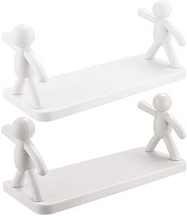 STACKLY Wall Mounted Shelf, Bathroom Shelf Organizer, Multipurpose Wall Mount nrs11.254 Plastic Wall Shelf