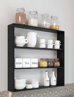 Extend Crafts Extend Crafts Wooden Wall Mounted Racks, Organizer, for Kitchen Storage Boxes Wooden Wall Shelf