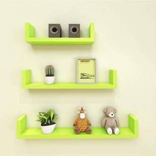 Crownista Wooden Wall Shelf