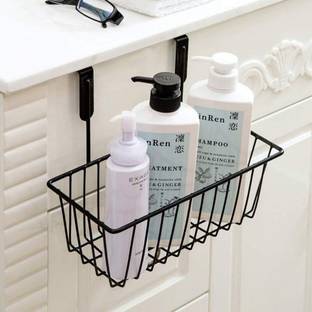 GESCHIR MultiPurpose Hanging Door Basket Door Organizer | Basket Rack |Hanging Organizer Iron Wall Shelf