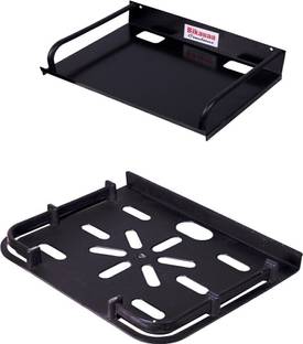 Bikauaa Set Top Box Stand/Wall Mount Wi-Fi Router Setup Box Holder Iron, Plastic Wall Shelf