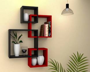 CraftInWood Living Room, Bedroom Wall Shelves, MDF Floating Wall ,Mount Shelf , Rack , MDF (Medium Density Fiber) Wall Shelf