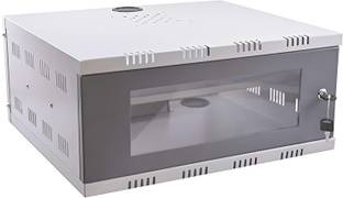 A Yo Z CCTV Cabinet Box/DVR Rack Wall Mount with Lock/Server Rack with Power Socket Iron Wall Shelf