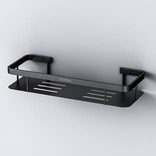 Plantex Shelf for Bathroom/Kitchen Rack - Bathroom Accessories - Pack of 2 (15X5 Inches) Stainless Steel Wall Shelf