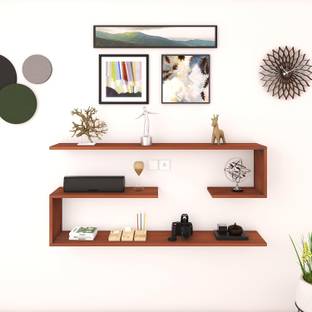 ANIKAA Wall Shelf/ Floating Wall Shelves/ Book Shelf Particle Board Wall Shelf