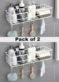 DXDT Cutlery Kitchen Rack Steel Cutlery Kitchen Rack Steel Storage Organizer(Pack of 2) for Kitchen Wall Mounted